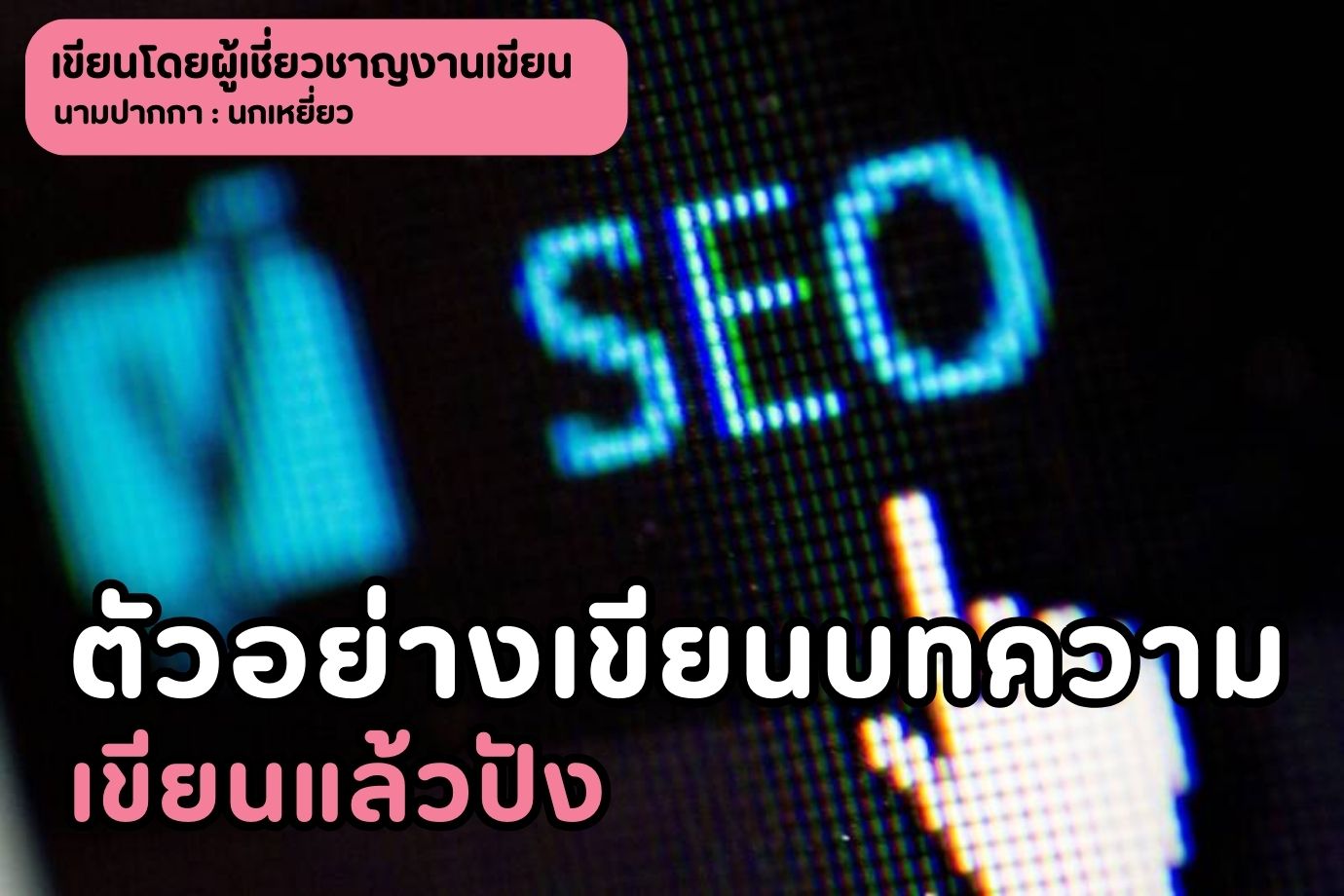 ตัวอย่างเขียนบทความ เขียนแล้วปัง