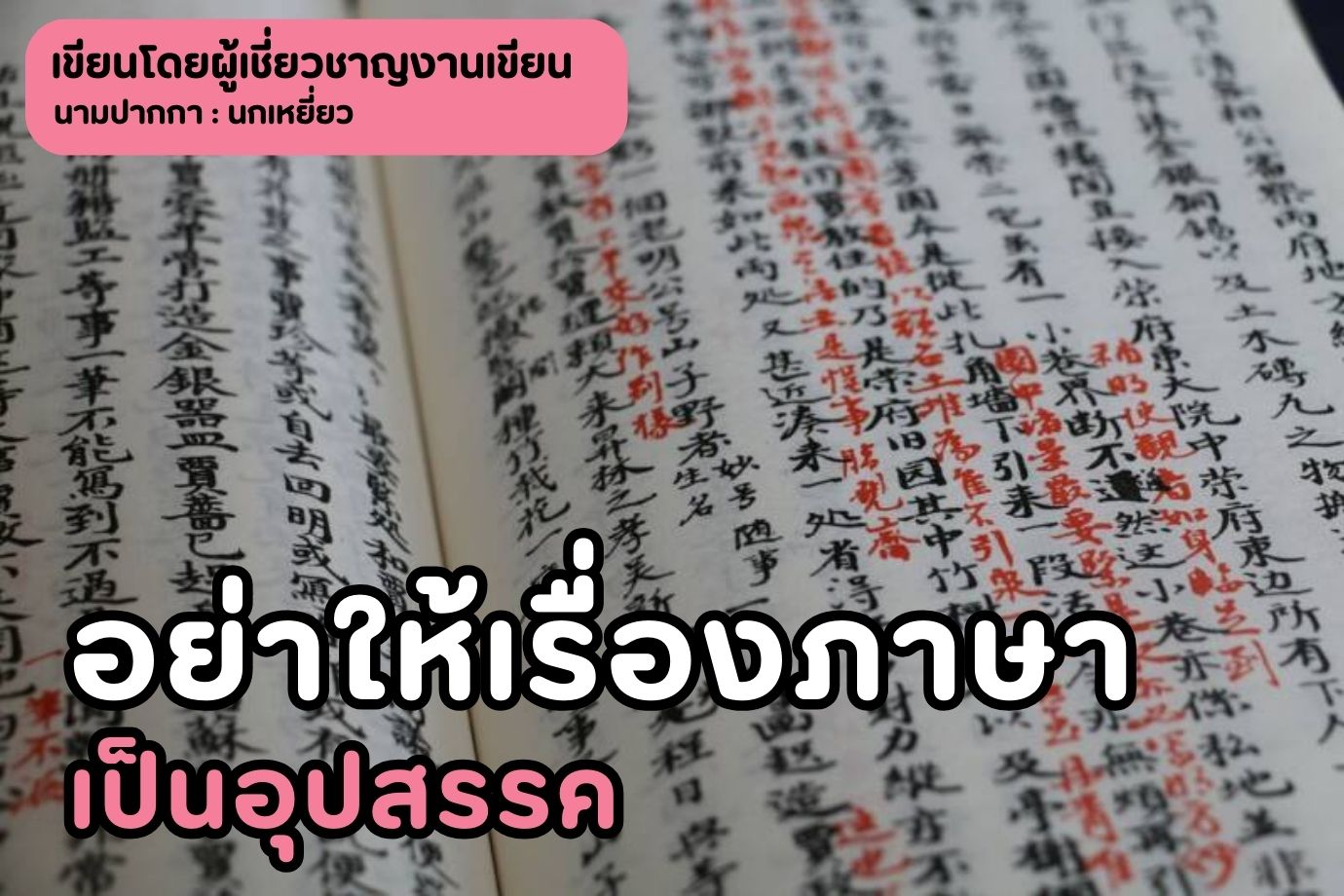 อย่าให้เรื่องภาษาเป็นอุปสรรค