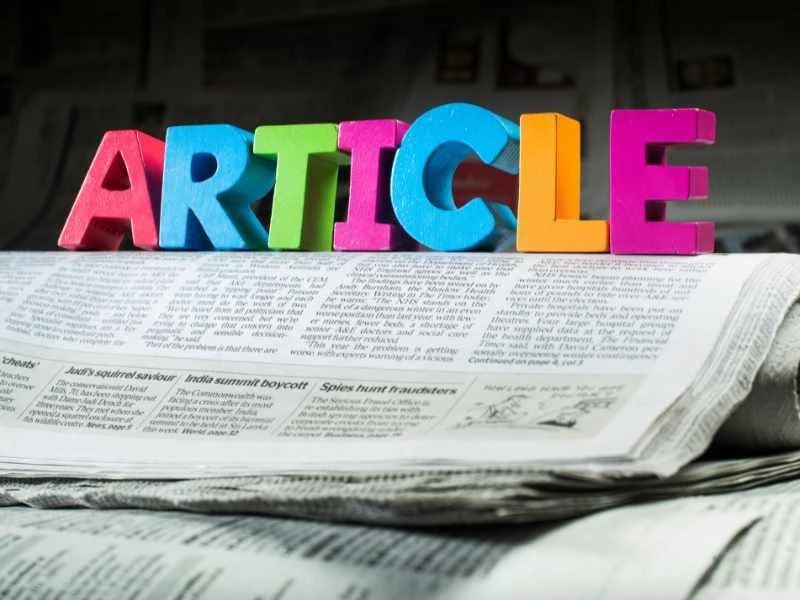 articleแปลว่าบทความ