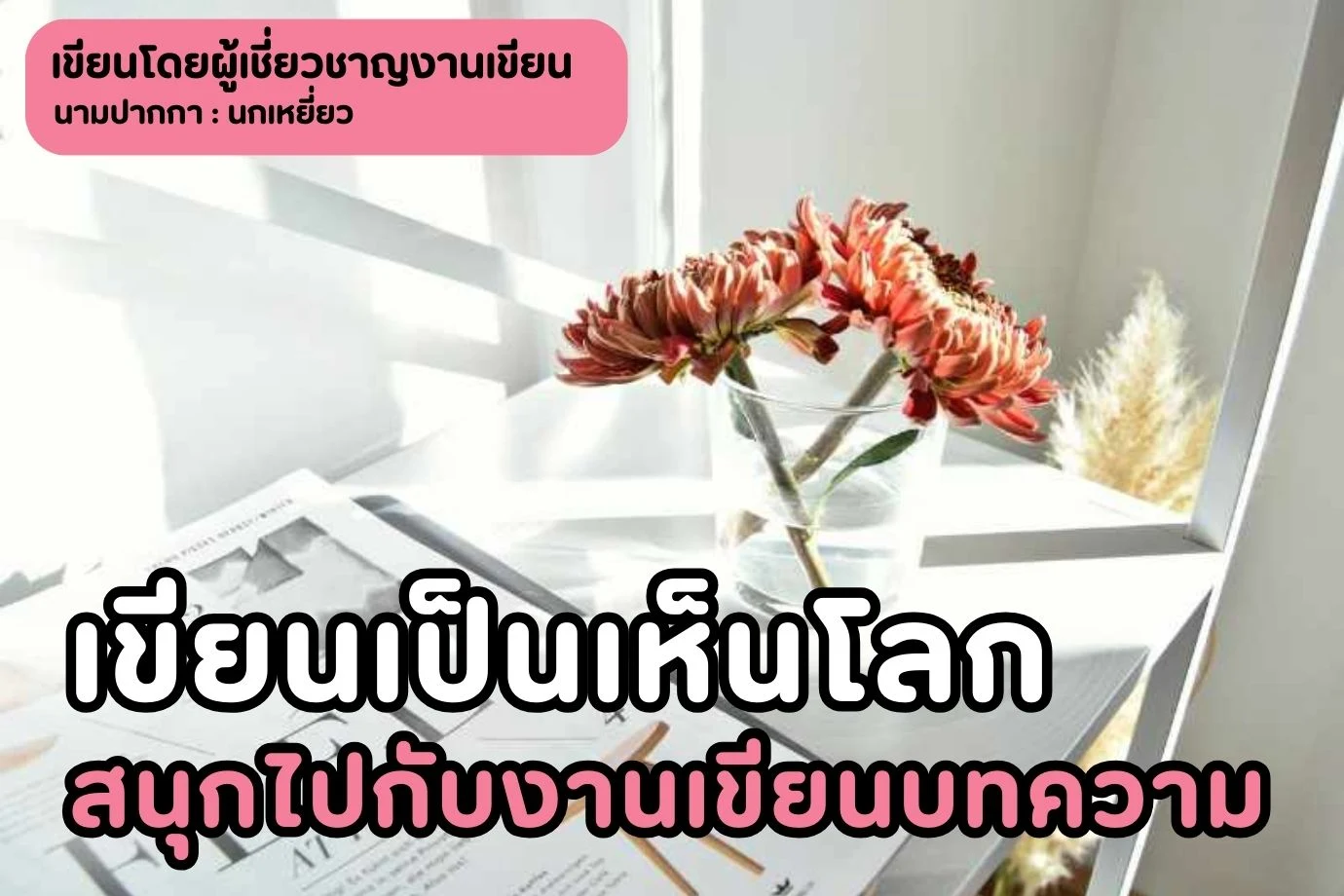 เขียนเป็นเห็นโลก สนุกไปกับงานเขียนบทความ อาชีพอิสระที่ให้คุณได้มากกว่าที่คิด