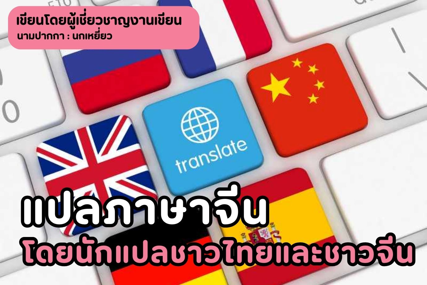 แปลภาษาจีนโดยนักแปลชาวไทยและชาวจีน