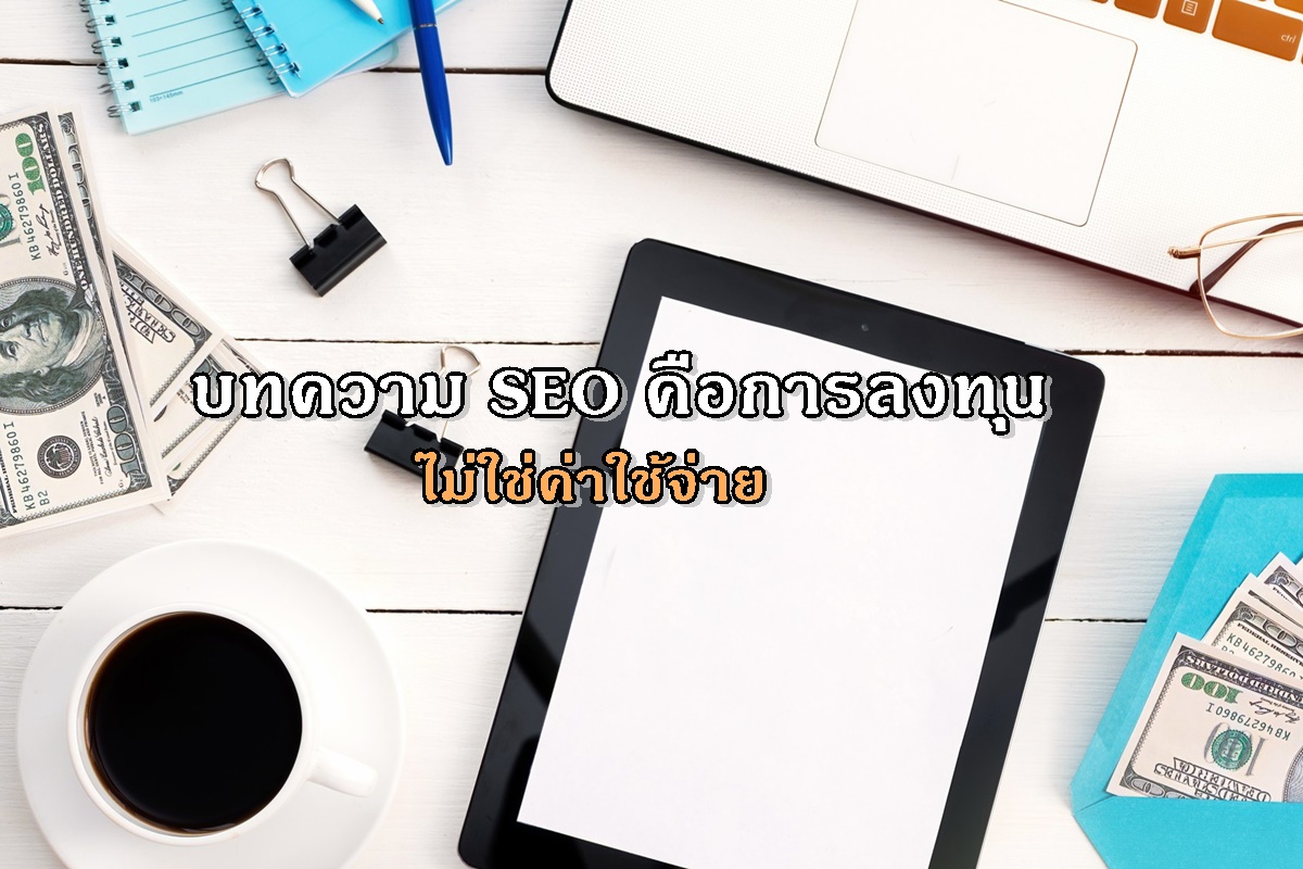 บทความ SEO คือการลงทุน ไม่ใช่ค่าใช้จ่าย
