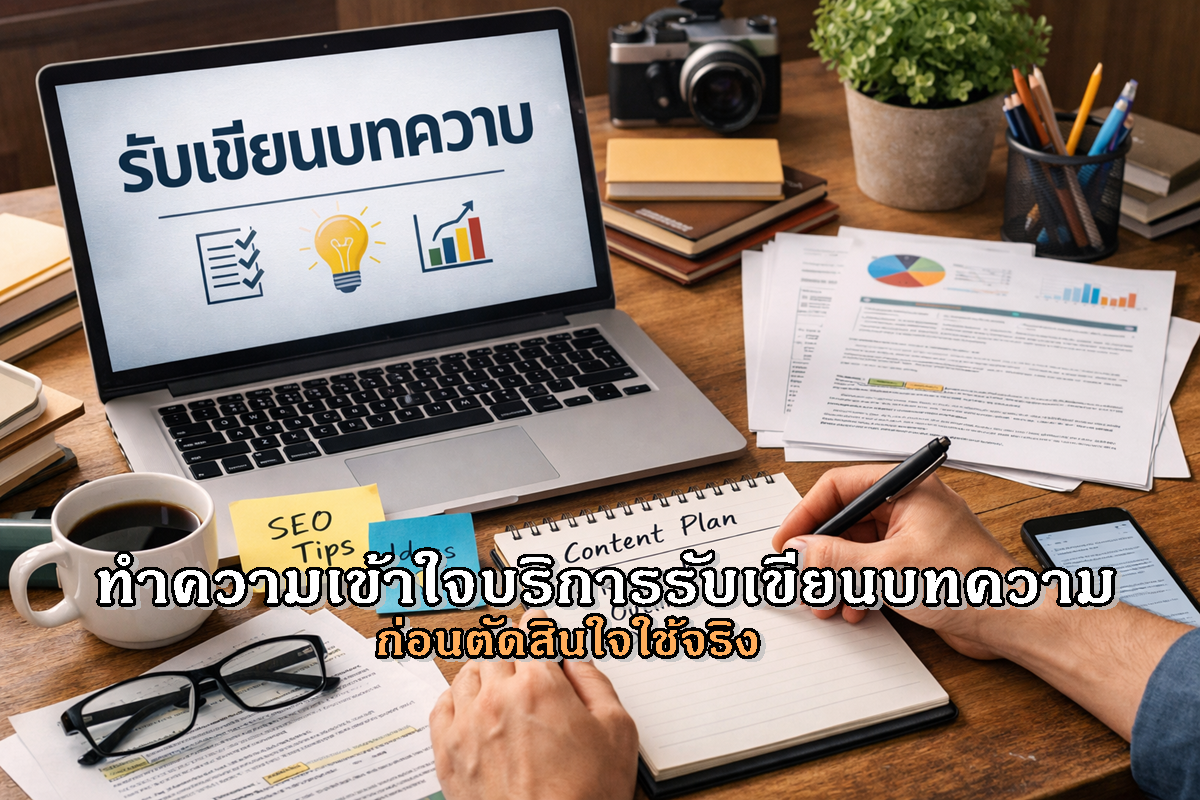 ทำความเข้าใจบริการรับเขียนบทความ ก่อนตัดสินใจใช้จริง