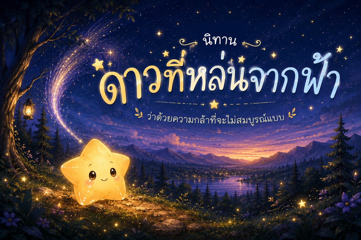 นิทาน “ดาวที่หล่นจากฟ้า” ว่าด้วยความกล้าที่จะไม่สมบูรณ์แบบ