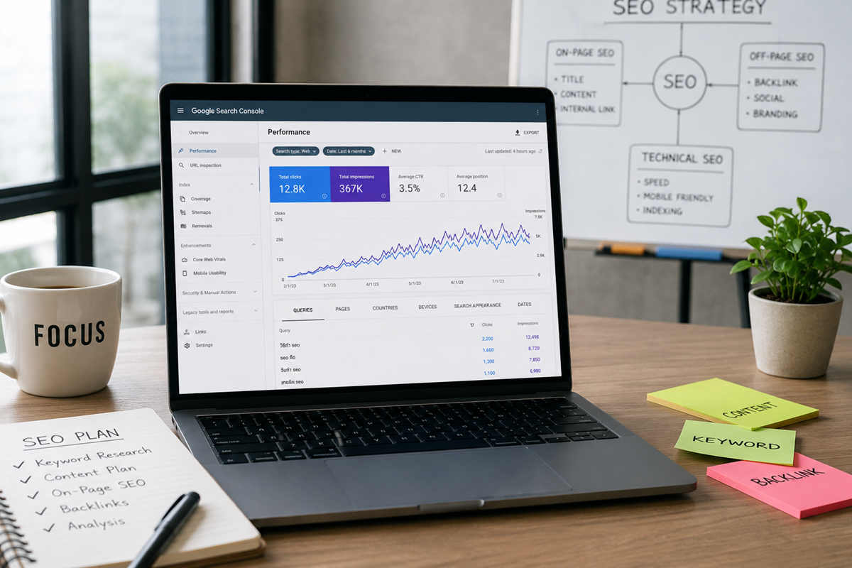 Case Study SEO เว็บใหม่จากศูนย์จนติดหน้าแรก