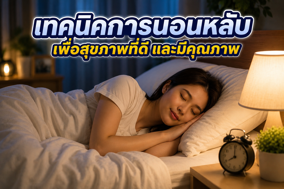 เทคนิคการนอนหลับเพื่อสุขภาพที่ดี และมีคุณภาพ