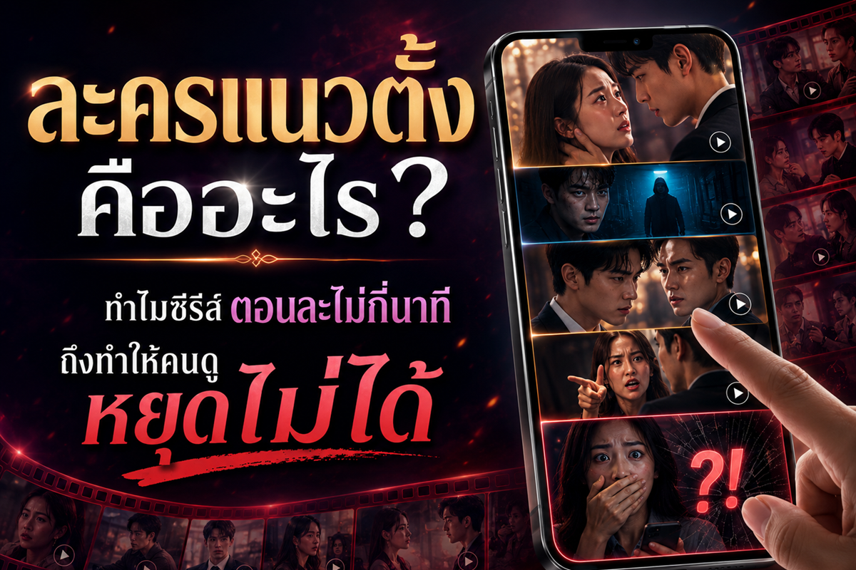 ละครแนวตั้งคืออะไร? ทำไมซีรีส์ตอนละไม่กี่นาทีถึงทำให้คนดูหยุดไม่ได้