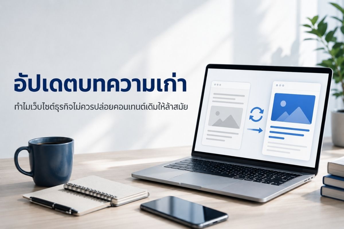อัปเดตบทความเก่า ทำไมเว็บไซต์ธุรกิจไม่ควรปล่อยคอนเทนต์เดิมให้ล้าสมัย