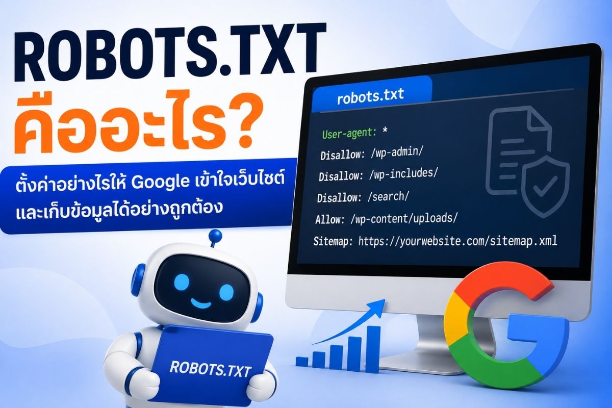 Robots.txt คืออะไร? วิธีตั้งค่าให้ Google เข้าใจเว็บไซต์และทำ SEO ได้ถูกต้อง
