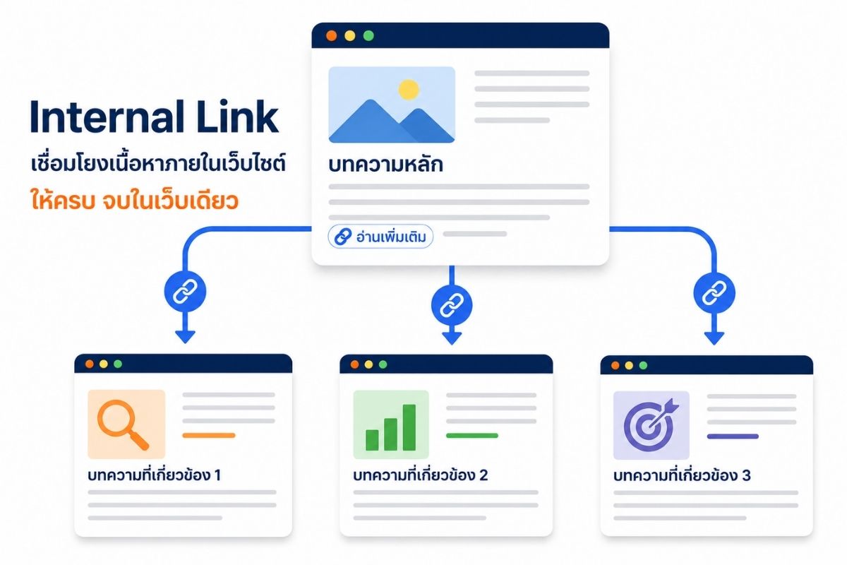 Internal Link ช่วยเพิ่มประสิทธิภาพของเว็บไซต์