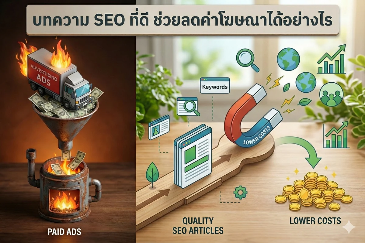 บทความ SEO ที่ดี ช่วยลดค่าโฆษณาได้อย่างไร